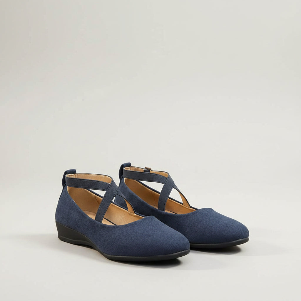 Mocassin verni noir brillant pour femme, style rétro élégant et confortable