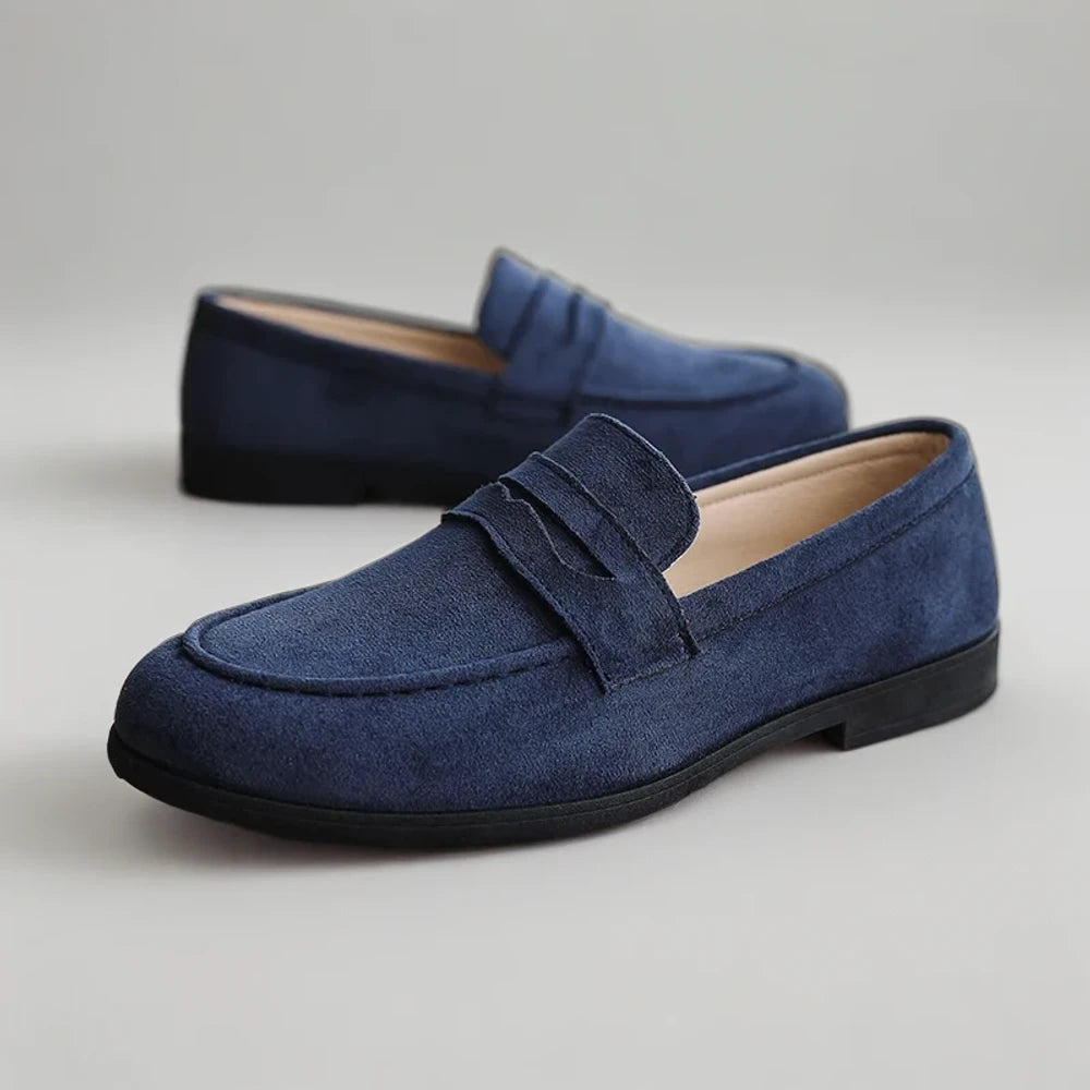 Mocassins wide fit bleu clair parfaits pour look décontracté du soir