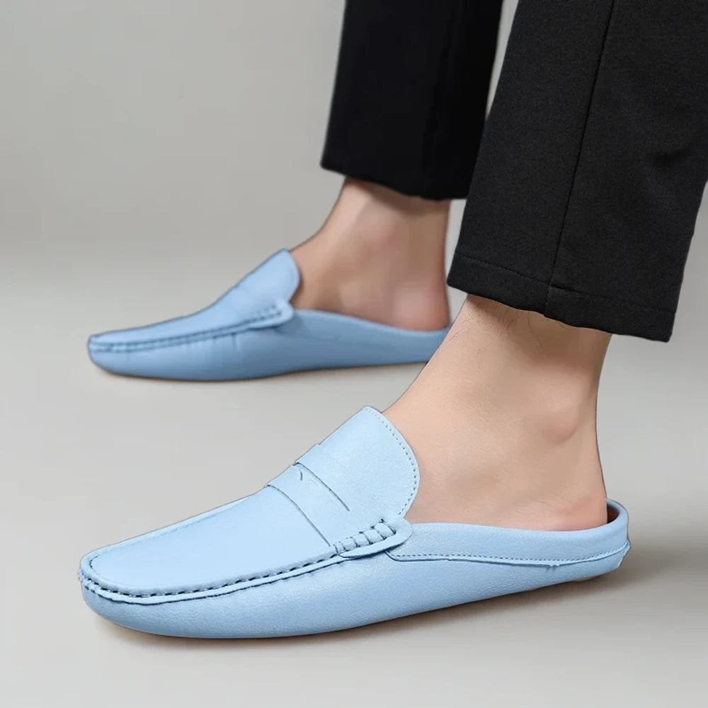 Paire complète mocassins bicolores contrastes discrets classique
