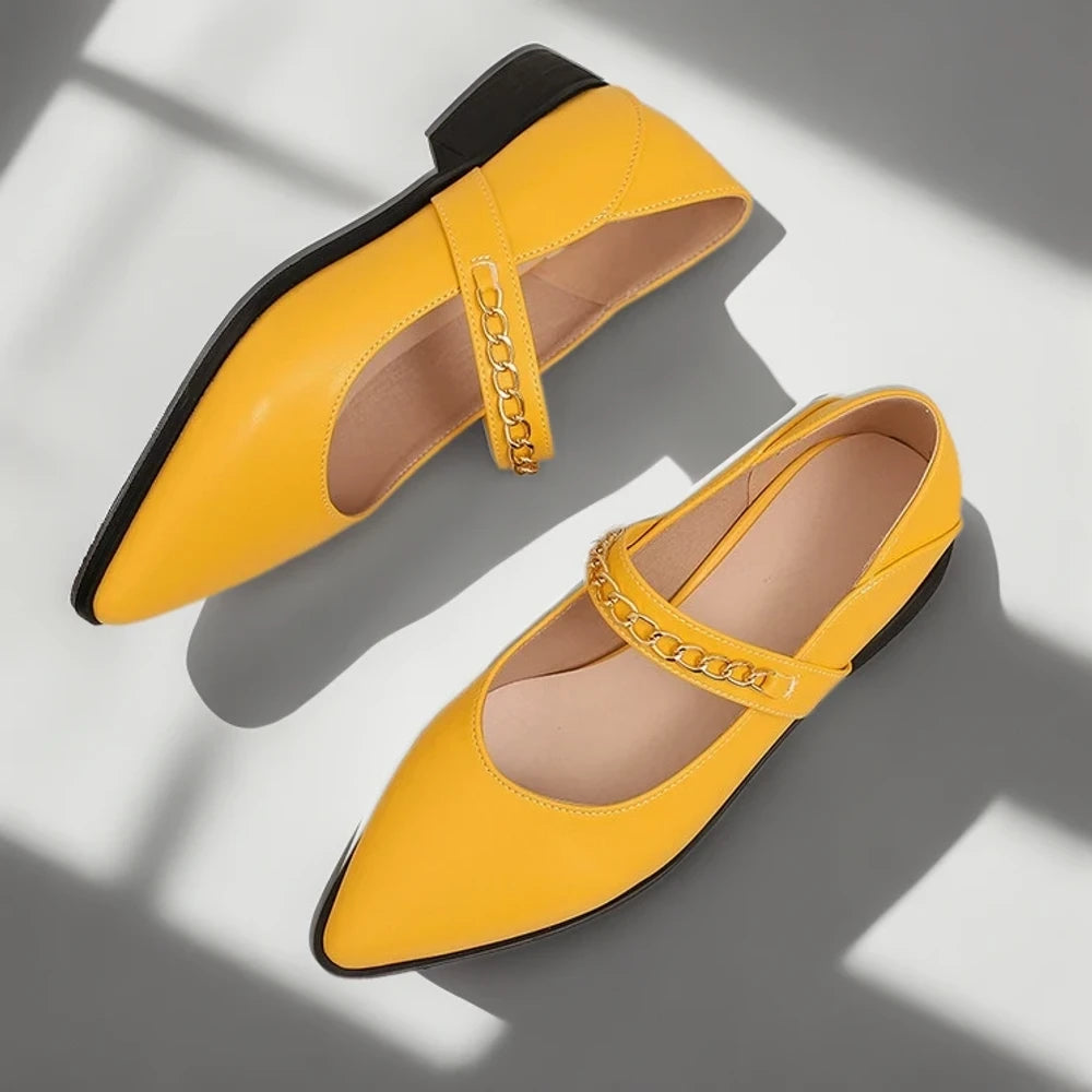 Mocassins confortables pour femme avec talon bas discret et épuré