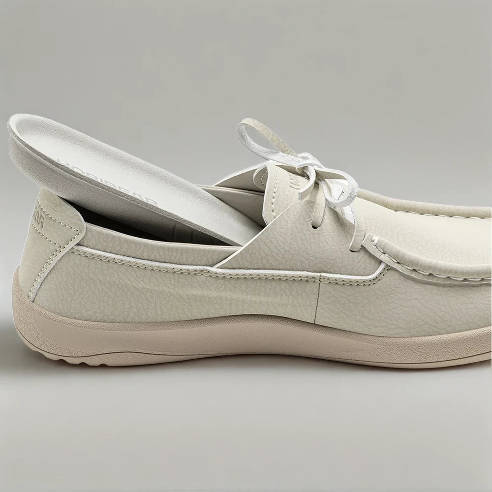 Mocassins indien femme ajustables en trois teintes discrètes, toucher pieds nus naturel