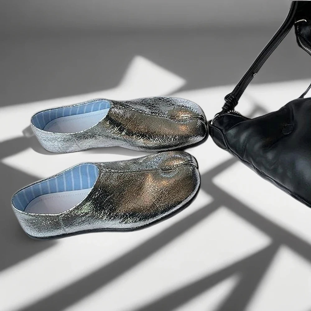Mocassin pointus femme enfilage facile sans lacet ni fermeture