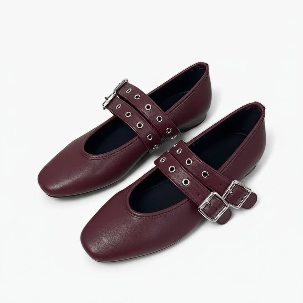 Mocassins orthopédiques femme noirs avec bout rond et sangle ajustable