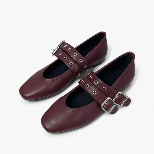 Mocassins orthopédiques femme noirs avec bout rond et sangle ajustable