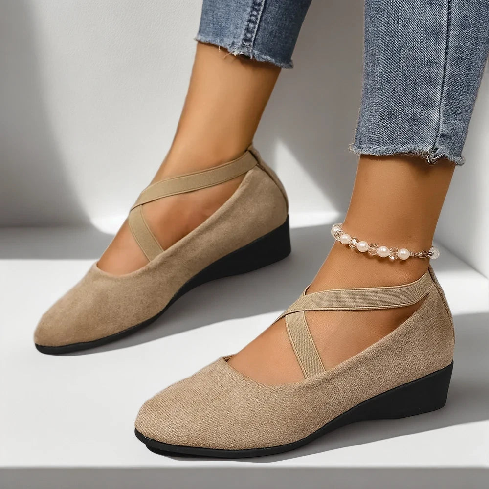 Mocassin femme découpe aérée marche quotidienne confortable