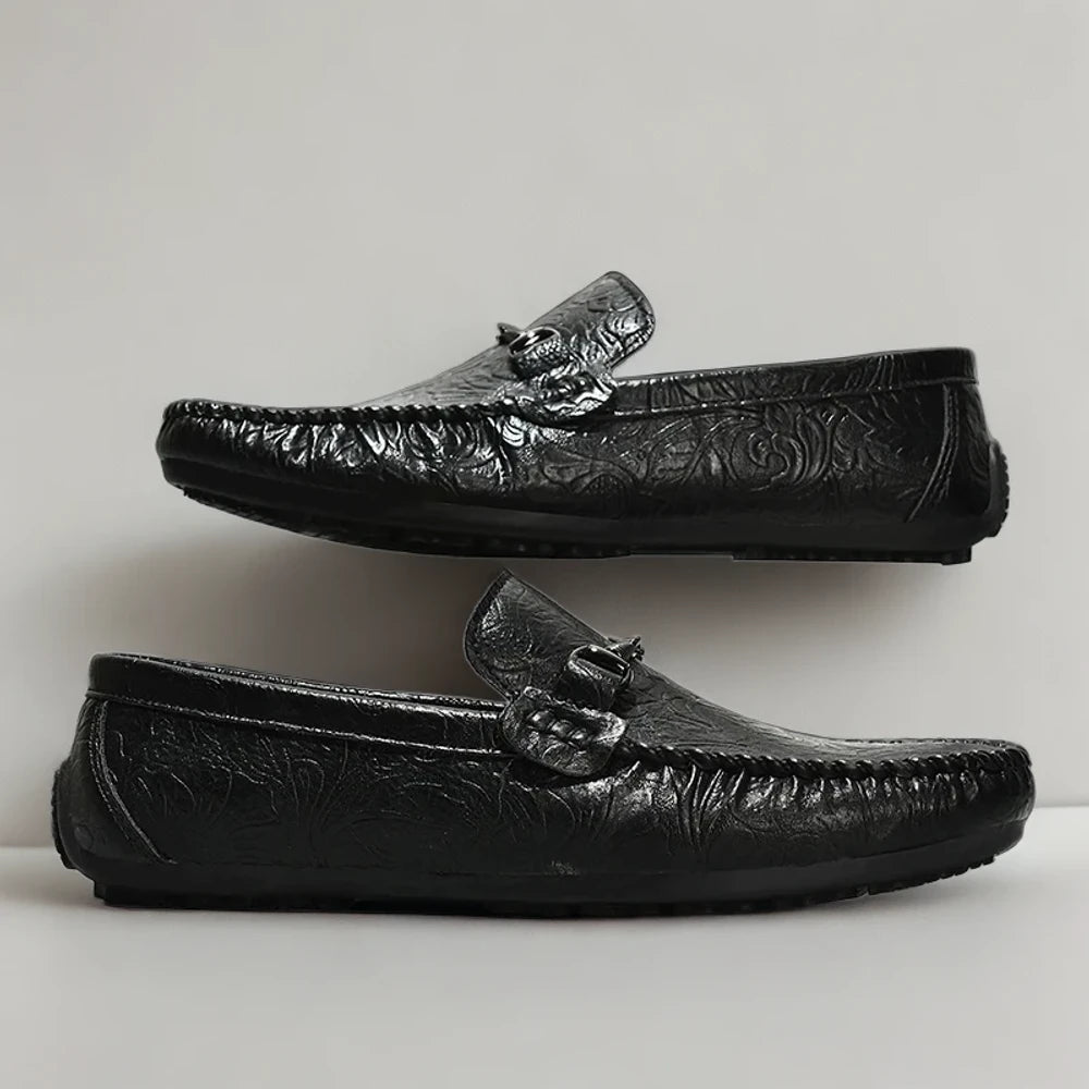 Chaussure mocassin marron avec doublure intérieure douce