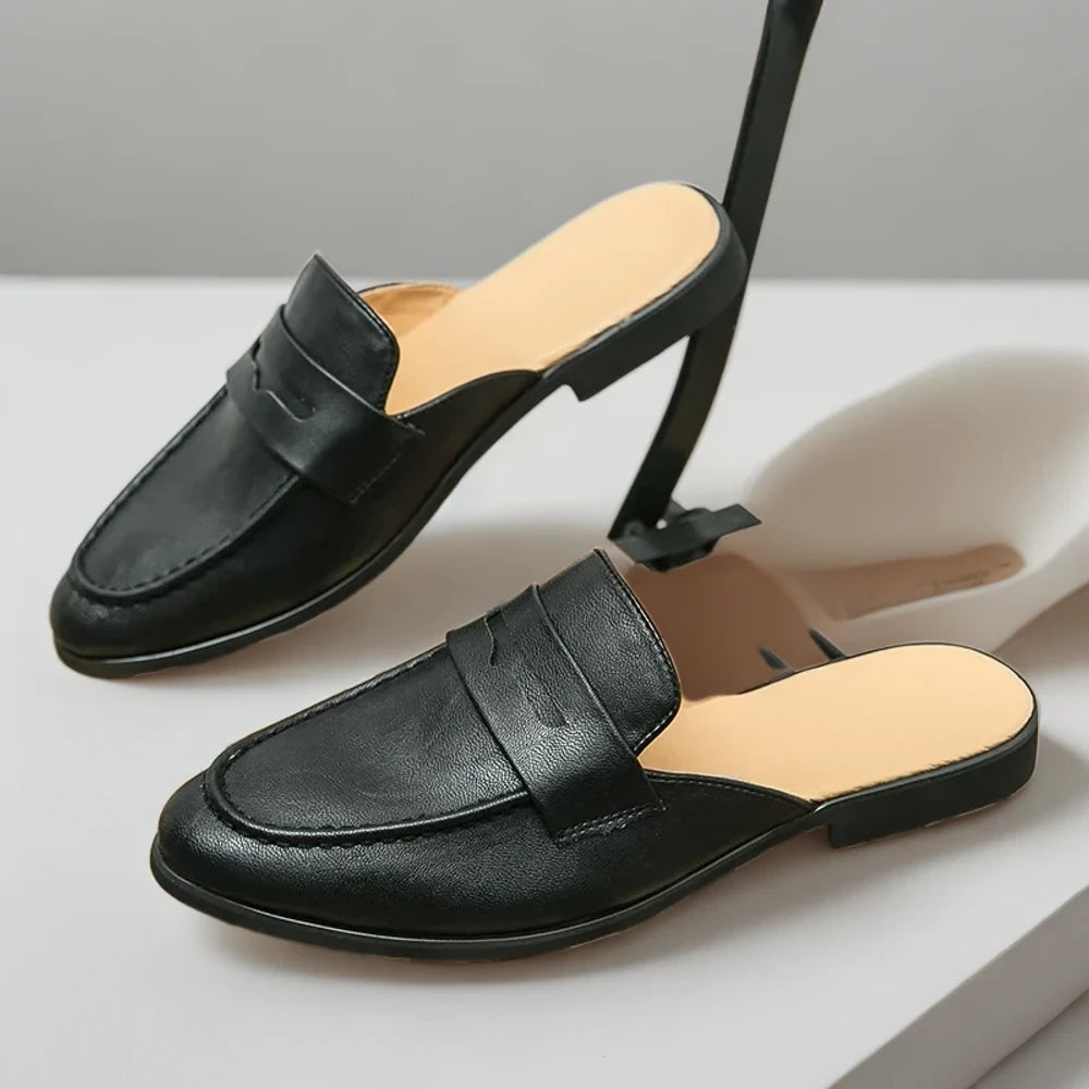 Shoes mocassins avec découpe arrière ouverte pour plus de respirabilité