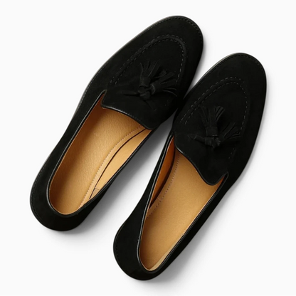 Mocassin frange femme marron clair porté au quotidien, confort et élégance